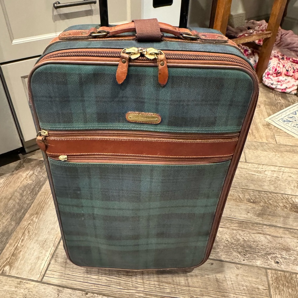 Classic Green and Brown Plaid Men's Bag